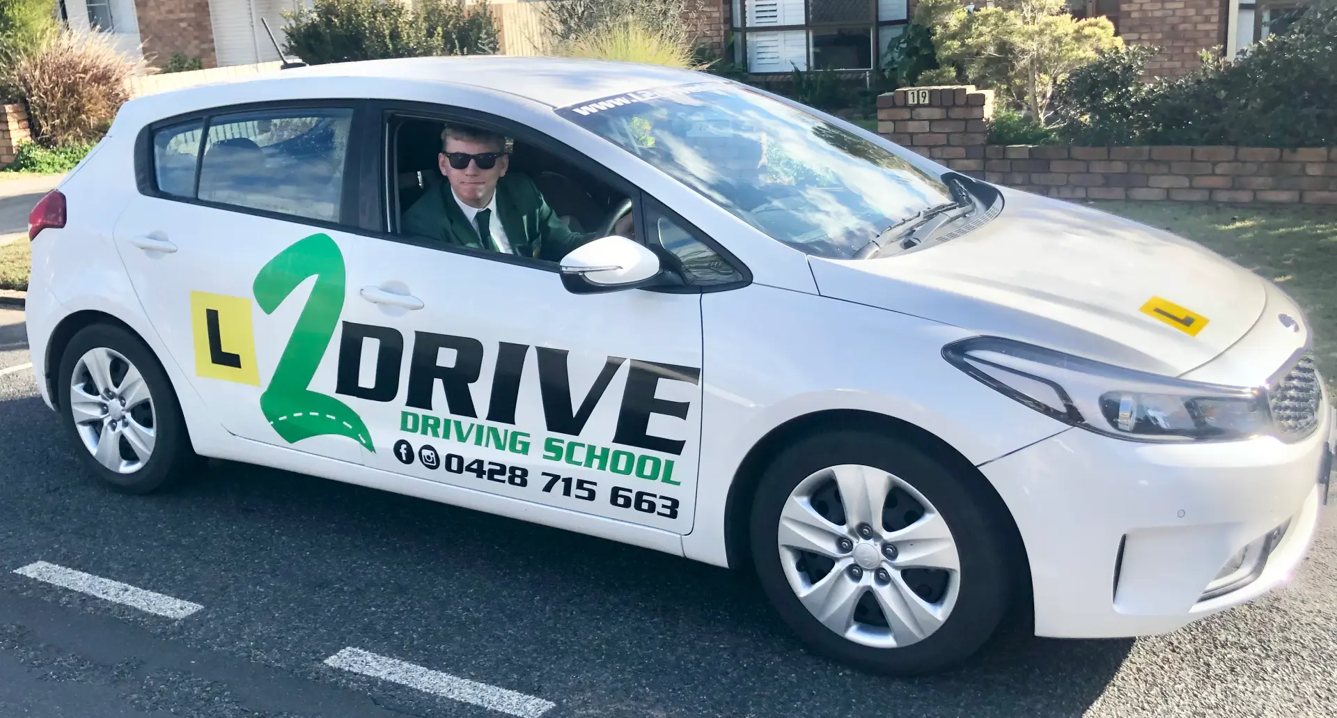 L2Drive Driving School Student In The Driver's Seat