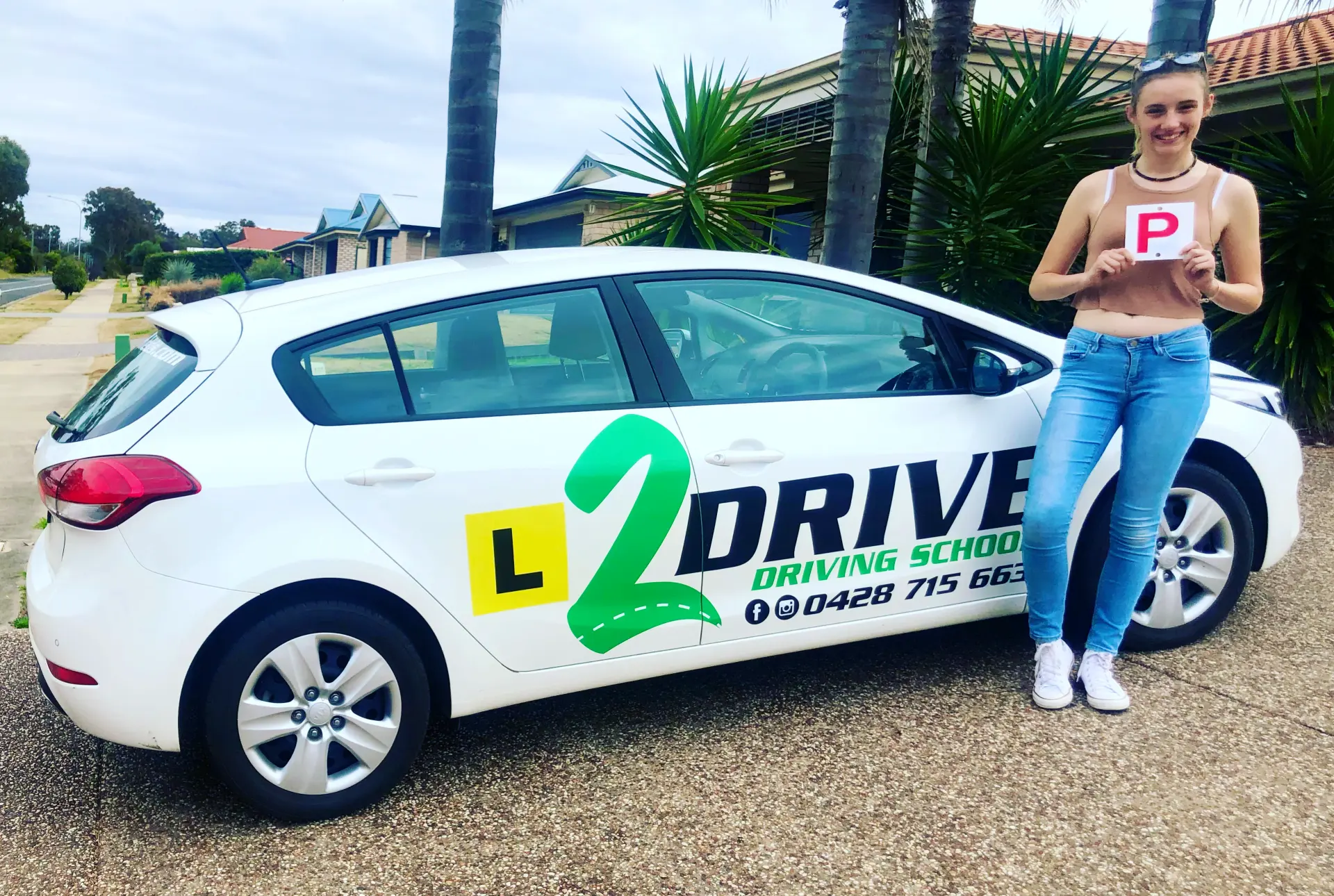 Student Getting Her Licence — L2Drive Driving School in Warwick, QLD